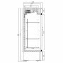COMBISTEEL - Congélateur 2 portes en verre blanc 920 L