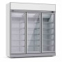 COMBISTEEL - Congélateur 3 portes en verre blanc 1530 L