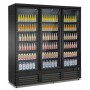 COMBISTEEL - Congélateur 3 portes en verre noir 1500 L