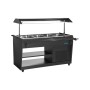 POLAR - Buffet réfrigéré série G noir 4x GN 1/1