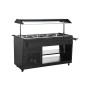 POLAR - Buffet réfrigéré série G noir 4x GN 1/1
