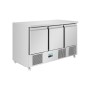 POLAR - Comptoir à salade série U froid ventilé 3 portes 400 L