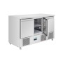 POLAR - Comptoir à salade série U froid ventilé 3 portes 400 L