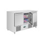 POLAR - Comptoir à salade série U froid ventilé 3 portes 400 L