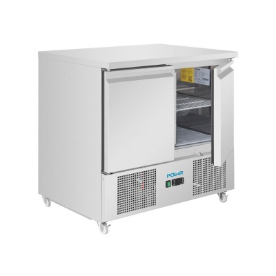 POLAR - Comptoir à salade série U froid ventilé 2 portes 257 L
