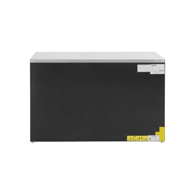 POLAR - Table réfrigérée positive 3 portes série G noire 400 L