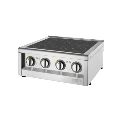 BUFFALO - Plaque de cuisson à induction série 600 4 zones 2 x 3 kW