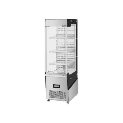 POLAR - Vitrine réfrigérée positive libre-service slimline série G avec porte 220 L