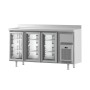 INFRICO - Desserte arrière-bar positif IF600 4 portes vitrées 730 L