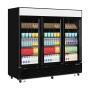 TEFCOLD - Vitrine murale positive noire 3 portes vitrées 2025 L