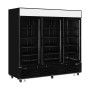 TEFCOLD - Vitrine murale positive noire 3 portes vitrées 2025 L