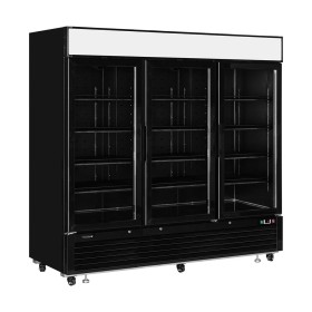 TEFCOLD - Vitrine murale positive noire 3 portes vitrées 2025 L