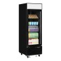 TEFCOLD - Vitrine murale positive noire 1 porte vitrée 496 L