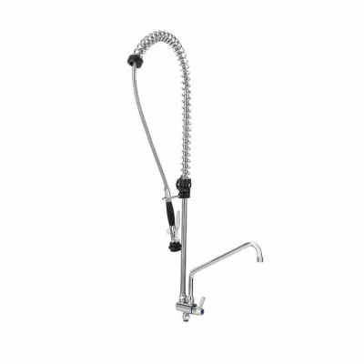 SERIAPRO - Douchette vaisselle avec mitigeur monotrou avec col de cygne - 21 x 430 x 1205 mm