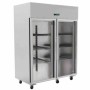 SERIAPRO - Armoire réfrigérée positive 2 portes vitrées GN 2/1 1400 L