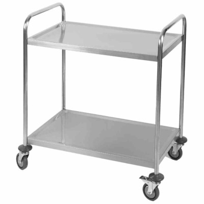 CPC - Chariot inox à 2 plateaux