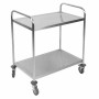 CPC - Chariot inox à 2 plateaux