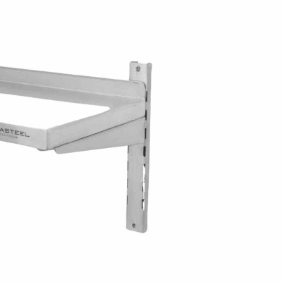 SERIAPRO - Étagère murale en inox sur crémaillères - L 1000 x P 300 mm