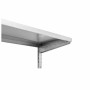 SERIAPRO - Étagère murale en inox sur crémaillères - L 1000 x P 400 mm