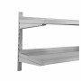 SERIAPRO - Étagère murale en inox sur crémaillères 2 niveaux - L 1000 x P 400 mm