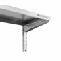 SERIAPRO - Étagère murale en inox sur crémaillères - L 1200 x P 300 mm