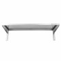 CPC - Étagère murale en inox sur crémaillères - L 1200 x P 400 mm