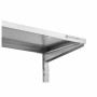 CPC - Étagère murale en inox sur crémaillères 2 niveaux - L 1200 x P 400 mm