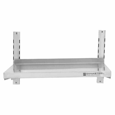 SERIAPRO - Étagère murale en inox sur crémaillères - L 600 x P 400 mm