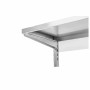 SERIAPRO - Étagère murale en inox sur crémaillères - L 800 x P 400 mm