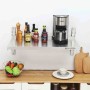 SERIAPRO - Étagère murale en inox sur crémaillères - L 800 x P 400 mm