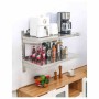 SERIAPRO - Étagère murale en inox sur crémaillères 2 niveaux - L 800 x P 400 mm