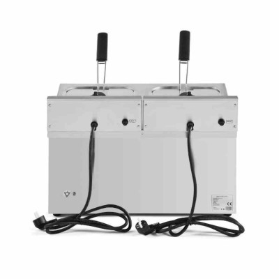 SERIAPRO - Friteuse de table professionnelle premium 2 x 8 L avec vidange