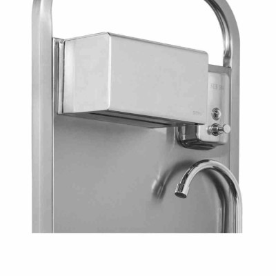 SERIAPRO - Lave-mains commande au pied avec savon et distributeur de papier