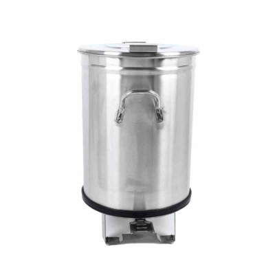 SERIAPRO - Poubelle inox avec pédale - 100 L
