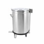 SERIAPRO - Poubelle inox avec pédale - 100 L