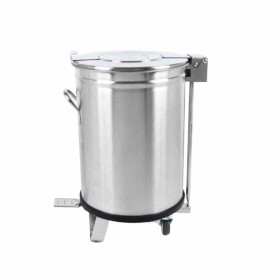 SERIAPRO - Poubelle inox avec pédale - 100 L