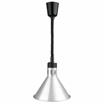 SERIAPRO - Lampe chauffante conique argentée