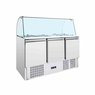 CPC - Saladette réfrigérée 4 GN 1/1 - 3 portes