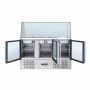 SERIAPRO - Saladette réfrigérée 4 GN 1/1 - 3 portes vitrées