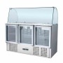 CPC - Saladette réfrigérée 4 GN 1/1 - 3 portes vitrées