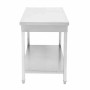 SERIAPRO - Table inox centrale avec étagère - 1000 x 600 mm