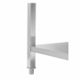 CPC - Table inox avec dosseret et étagère - 1000 x 600 mm
