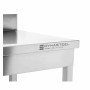 SERIAPRO - Table inox avec dosseret et étagère - 1000 x 600 mm