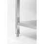 CPC - Table inox avec dosseret et étagère - 600 x 600 mm