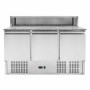 CPC - Meuble à pizza réfrigéré - 3 portes - 8 bacs GN 1/6