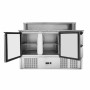CPC - Meuble à pizza réfrigéré toit inox 8 x GN1/6 - 2 portes et 2 tiroirs