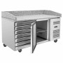 SERIAPRO - Meuble à pizza 600x400 - 1 porte et 7 tiroirs