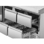 CPC - Meuble à pizza réfrigéré compact 600x400 - 1 porte et 4 tiroirs