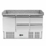 SERIAPRO - Meuble à pizza réfrigéré compact 600x400 - 1 porte et 4 tiroirs