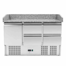 SERIAPRO - Meuble à pizza réfrigéré compact 600x400 - 1 porte et 4 tiroirs